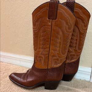 Spanish Brown Western Leather Boots